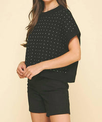 Pinch - Stone Embroidered Sweater