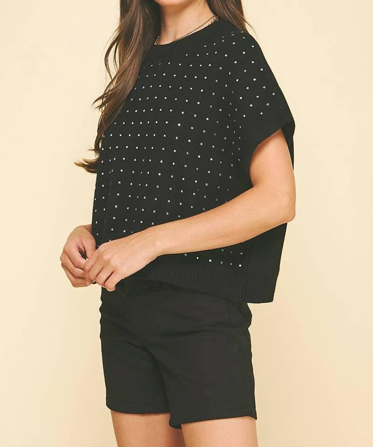 Pinch - Stone Embroidered Sweater
