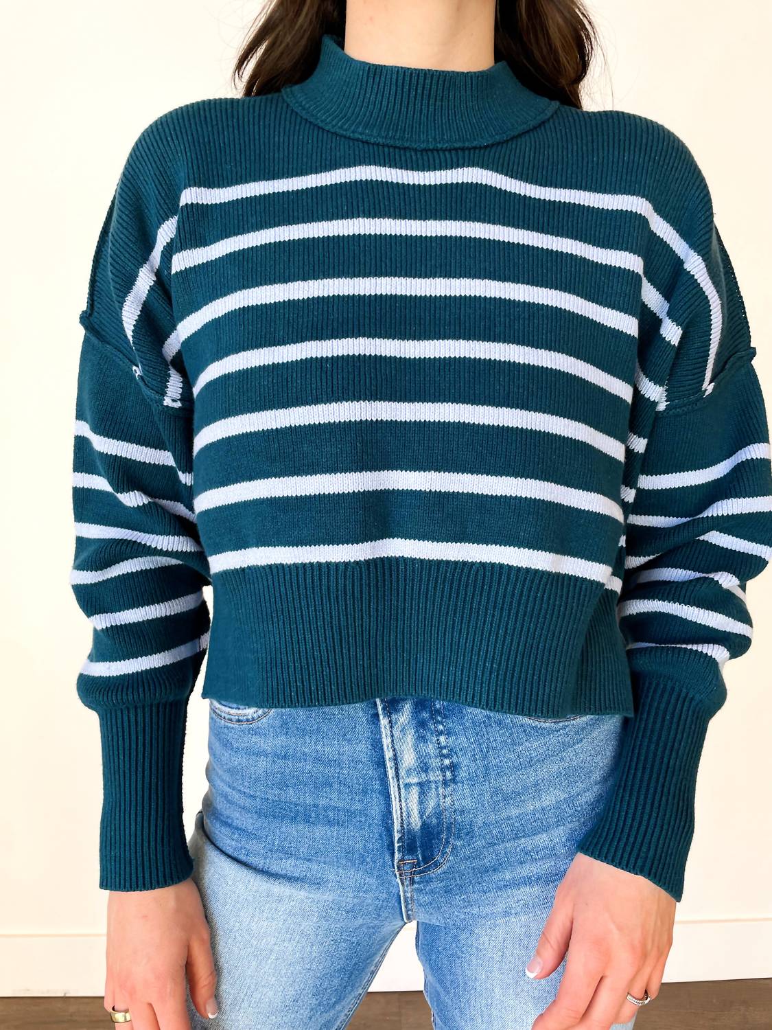 In-Loom - Isla Striped Crop Sweater