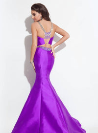 Rachel Allan - Mikado Two-piece Mermaid Prom Gown