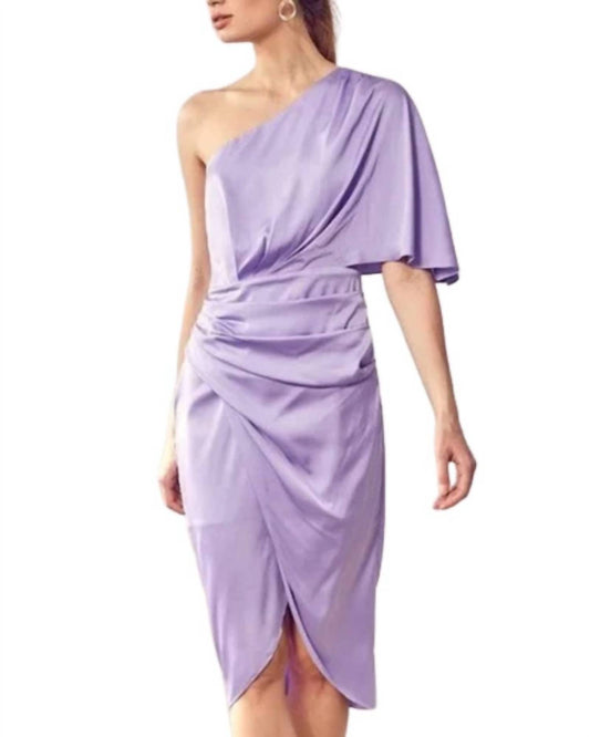 Do+Be - One Shoulder Ruched Midi Dress