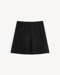 BY MALENE BIRGER Nola Suede Mini Skirt in black - women's skirt - view 4