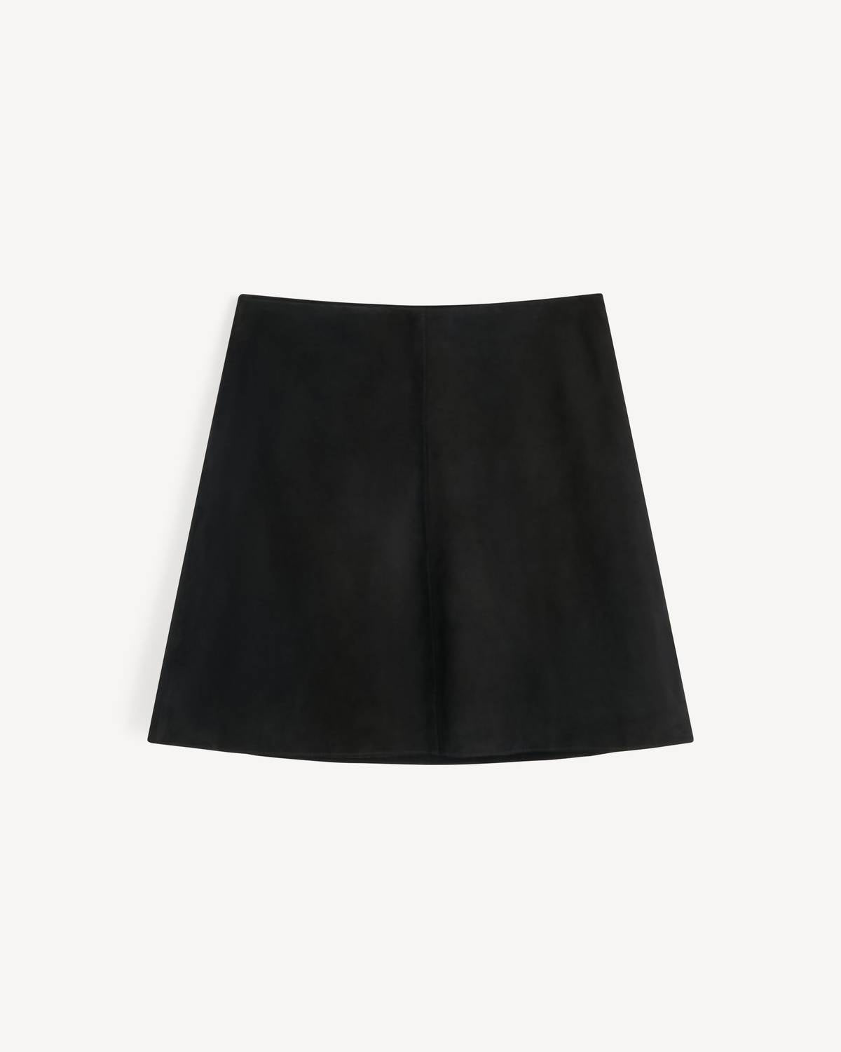 BY MALENE BIRGER Nola Suede Mini Skirt in black - women's skirt - view 4