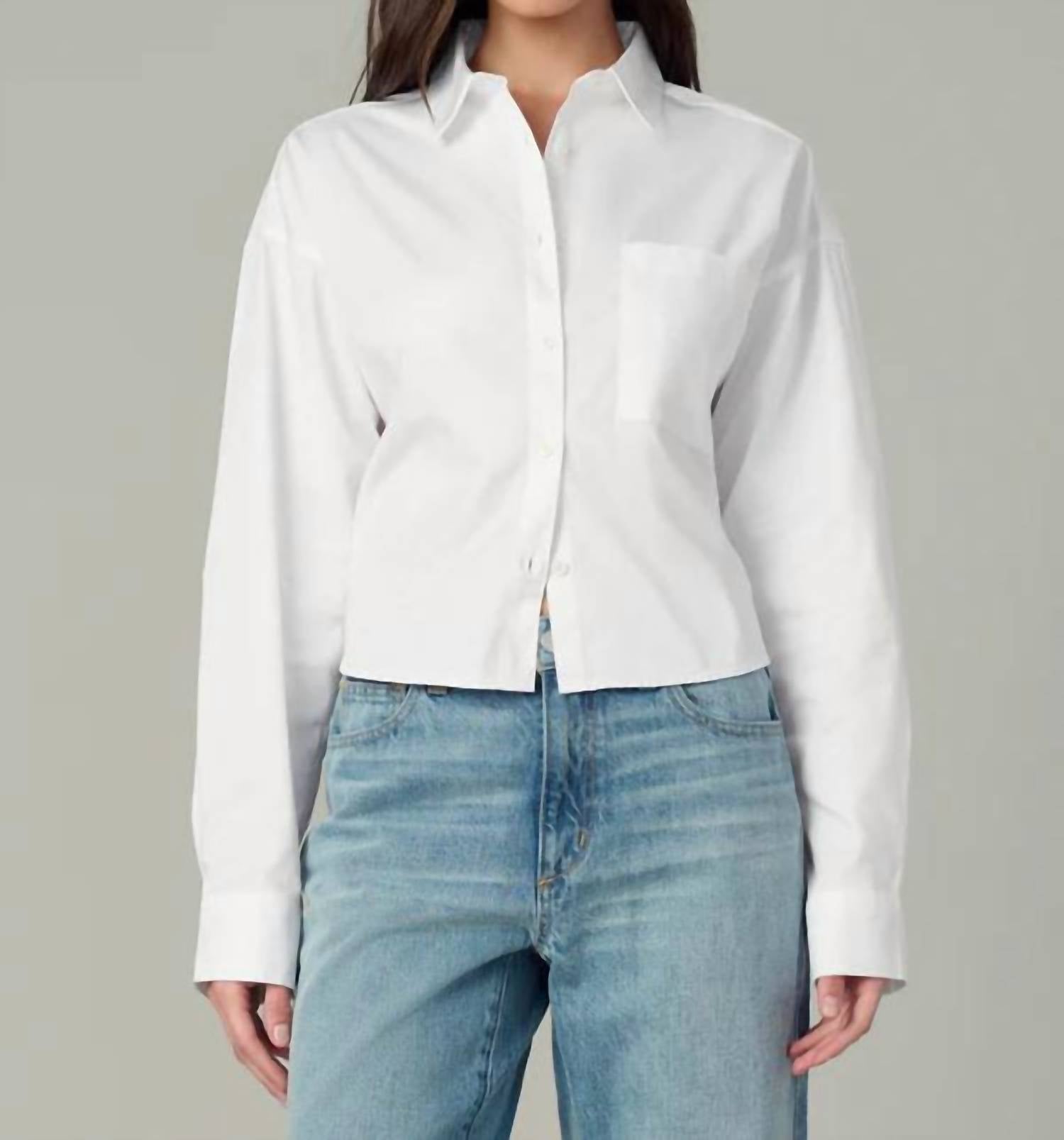 Joe'S Jeans - Perfect Cropped Button Down Shirt