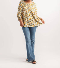Papillon - Starburst Off The Shoulder Balloon Sleeve Blouse