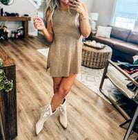 Very J - Knit Sweater Comfy Top & Shorts Set