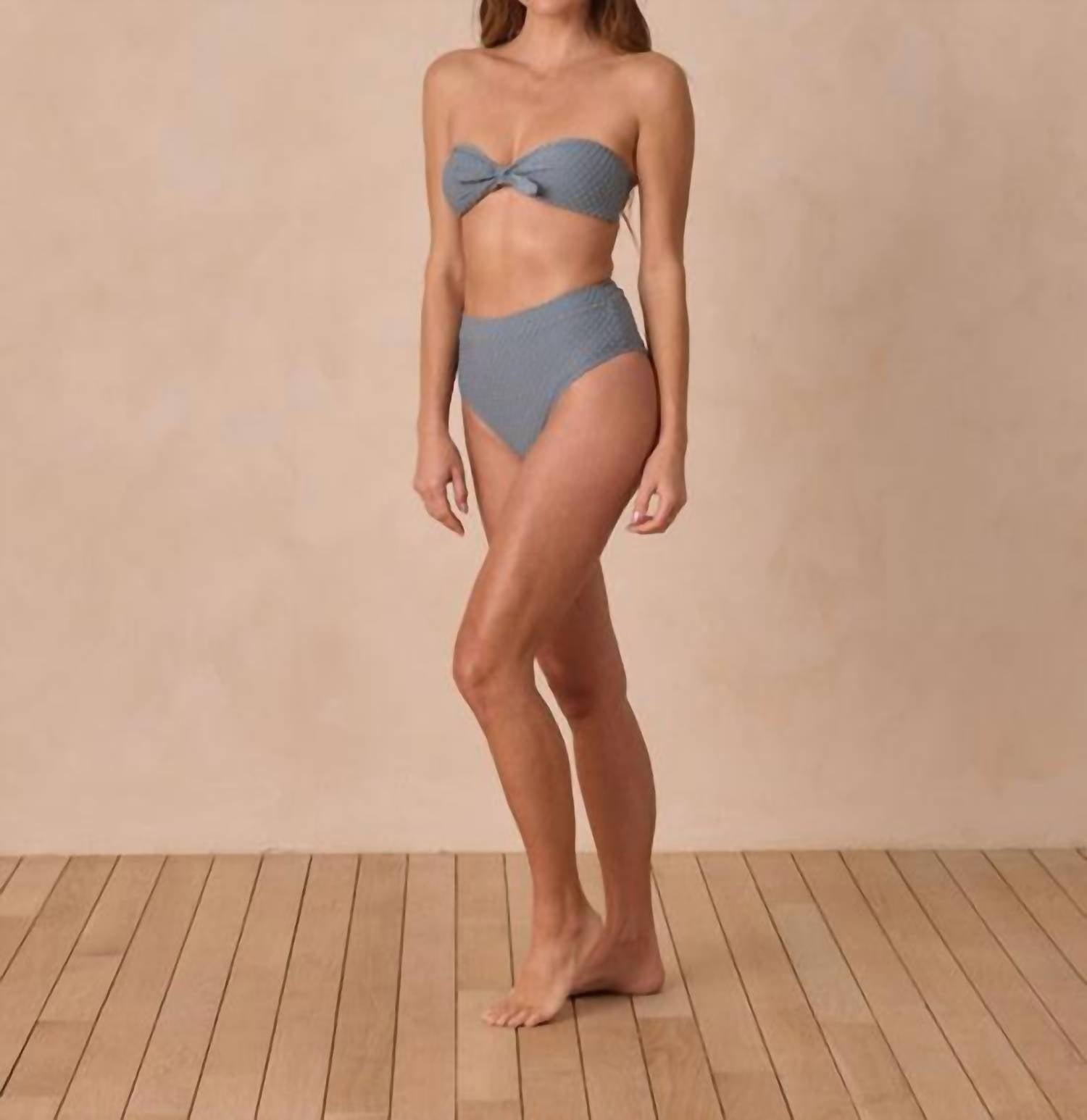 Rylee + Cru - Knotted Bandeau Bikini Top