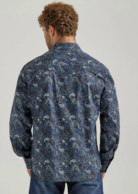 Wrangler - Men's Retro Premium Paisley Snap Shirt