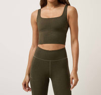 TravisMathew Moveknit Printed Tank Top in grape leaf - women's tank top