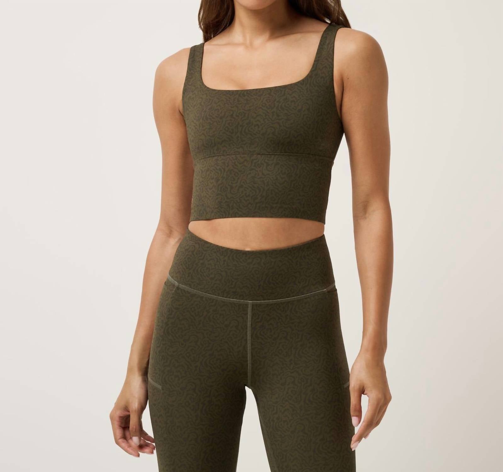 TravisMathew Moveknit Printed Tank Top in grape leaf - women's tank top