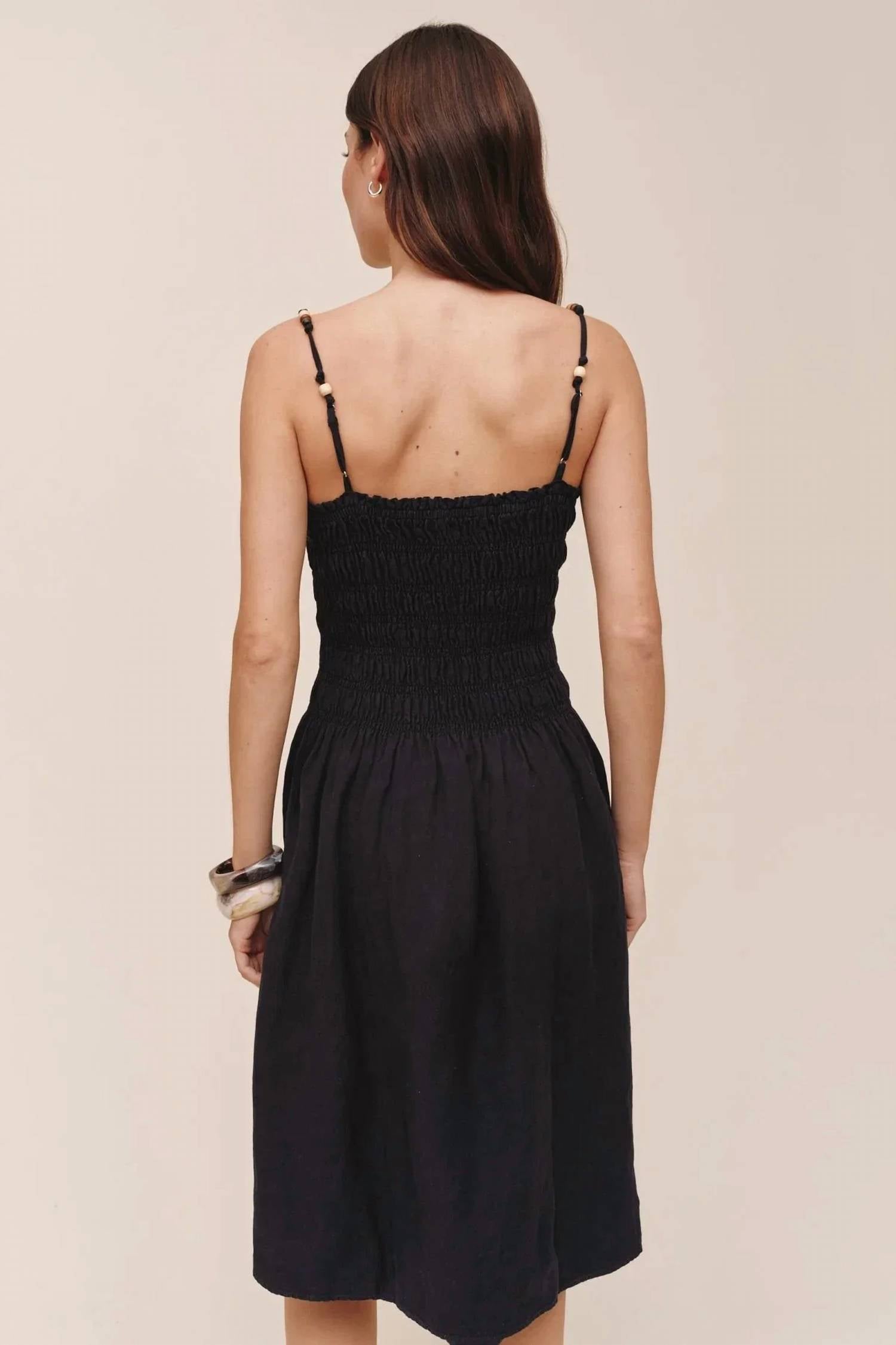 Bella Dahl - Smocked Dress With Beaded Straps