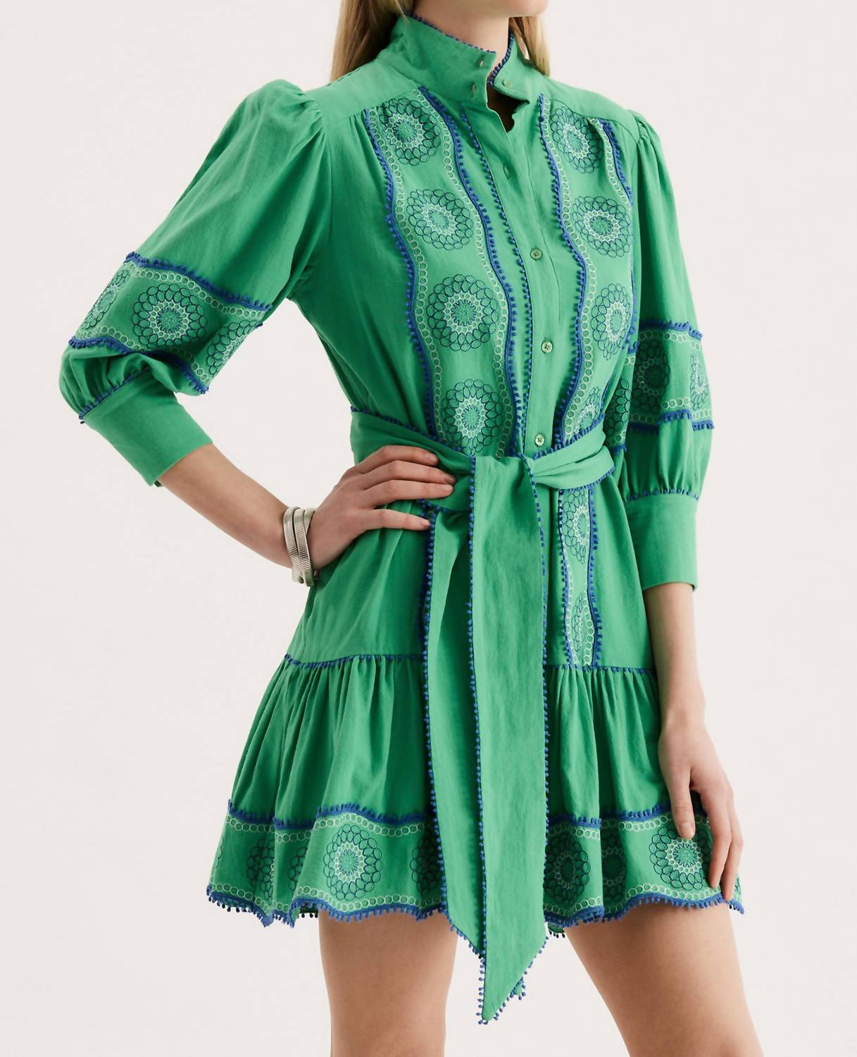 Tyler Boe - Christy Embroidered Skimmer Dress