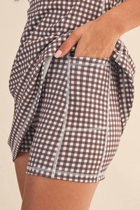 Kimberly C - Gingham Print Dress