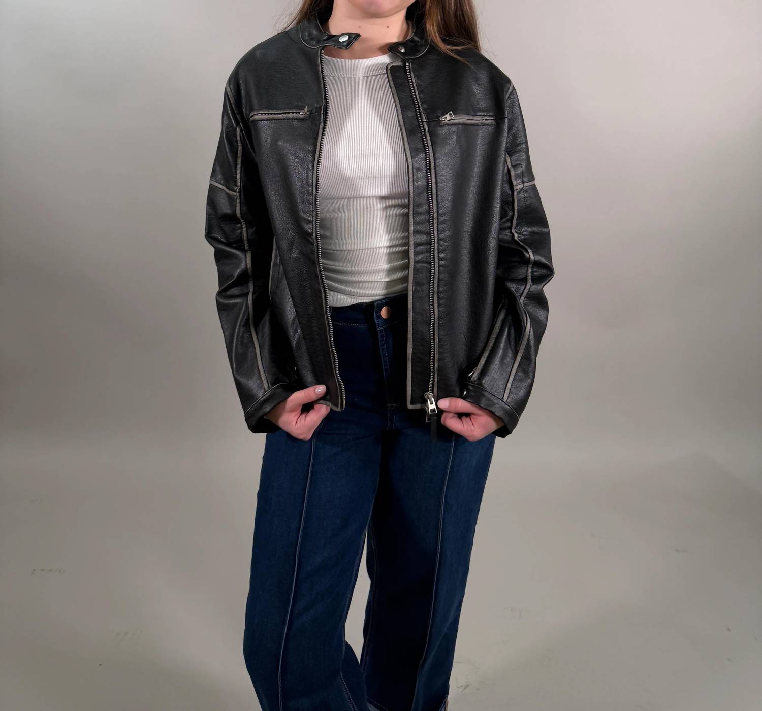 Mod Ref - Relaxed Fit Moto Jacket