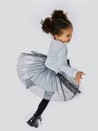 Baby Sara - Girls Star Tutu Sweatshirt Dress