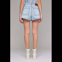 Hidden - Ava Side Insert Denim Shorts