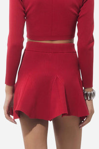 Adelyn Rae - Eleanor Rib Knit Mini Skirt
