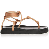 Aqua - Women's Muse Strappy Ankle Tie Thong Sandals