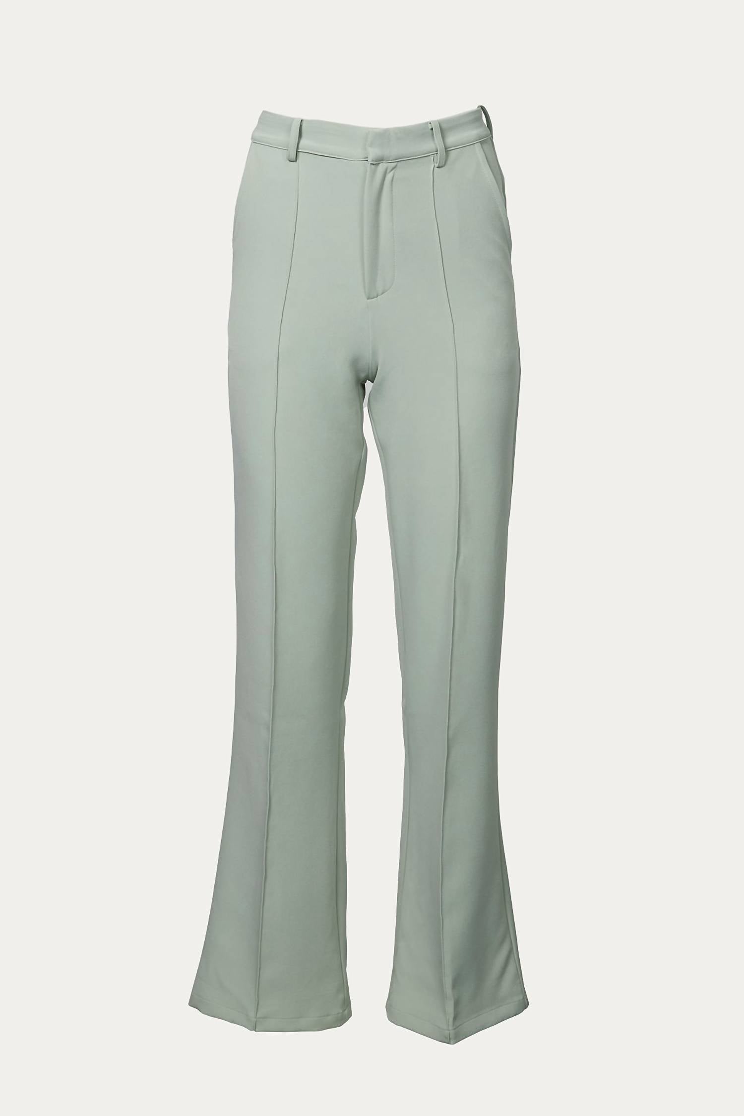 FRONT SEAM WIDE LEG PANTS
