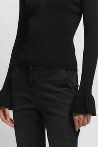 Saint Art - Watson Ruffle Knit Sweater