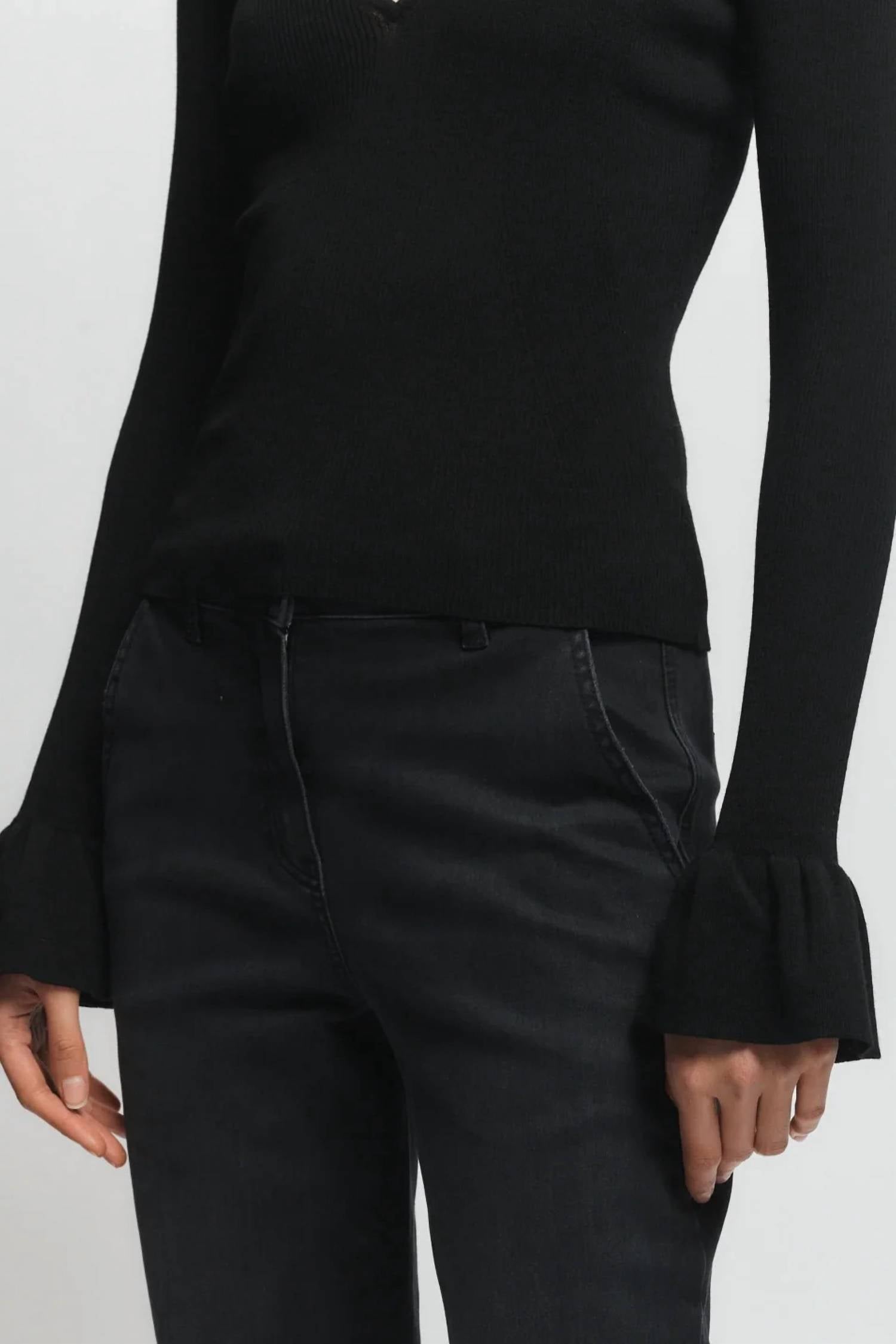 Saint Art - Watson Ruffle Knit Sweater