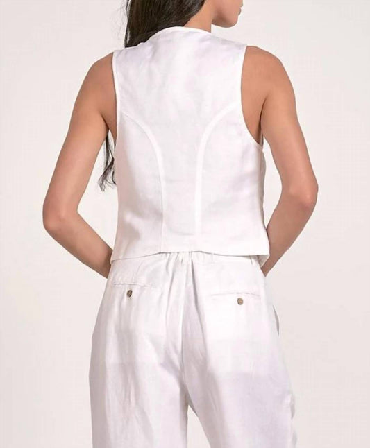 Elan - Linen Halter Vest