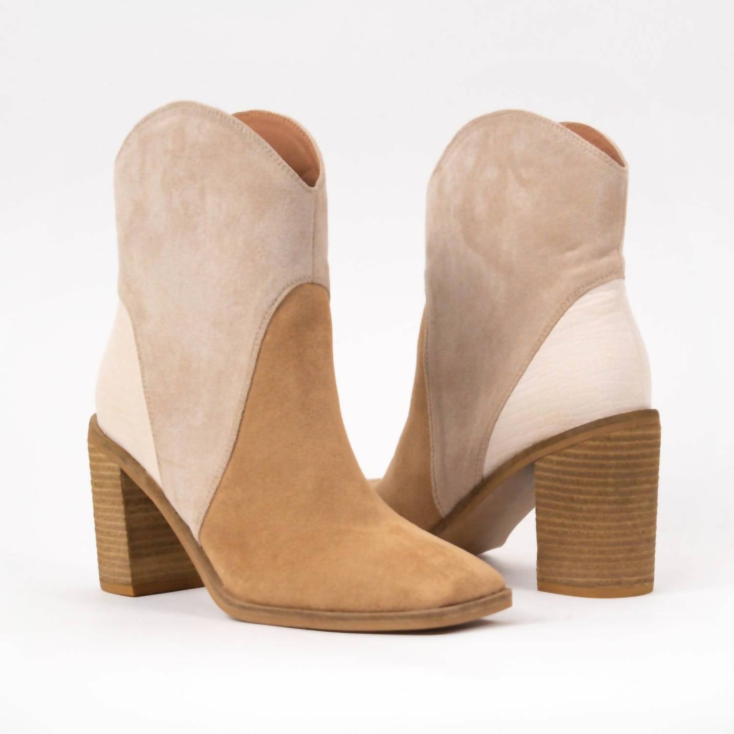 Ccocci - Women's Kendall Tri-tone Heeled Bootie