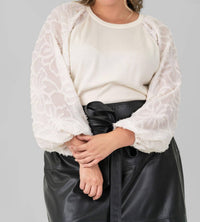 Tanya Taylor - Elona 3/4 Sleeve Knit Top