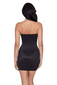 Miraclesuit Show Stopper Strapless Slip Mini Dress in black - women's dress - view 5