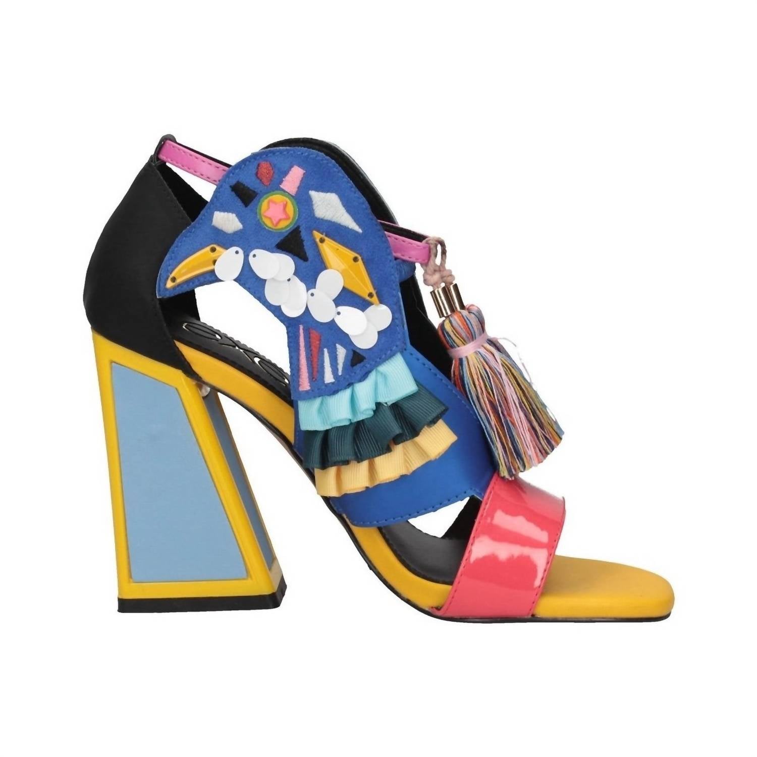 Exe Women's Dominic High Heel Sandal in coral - women's heels