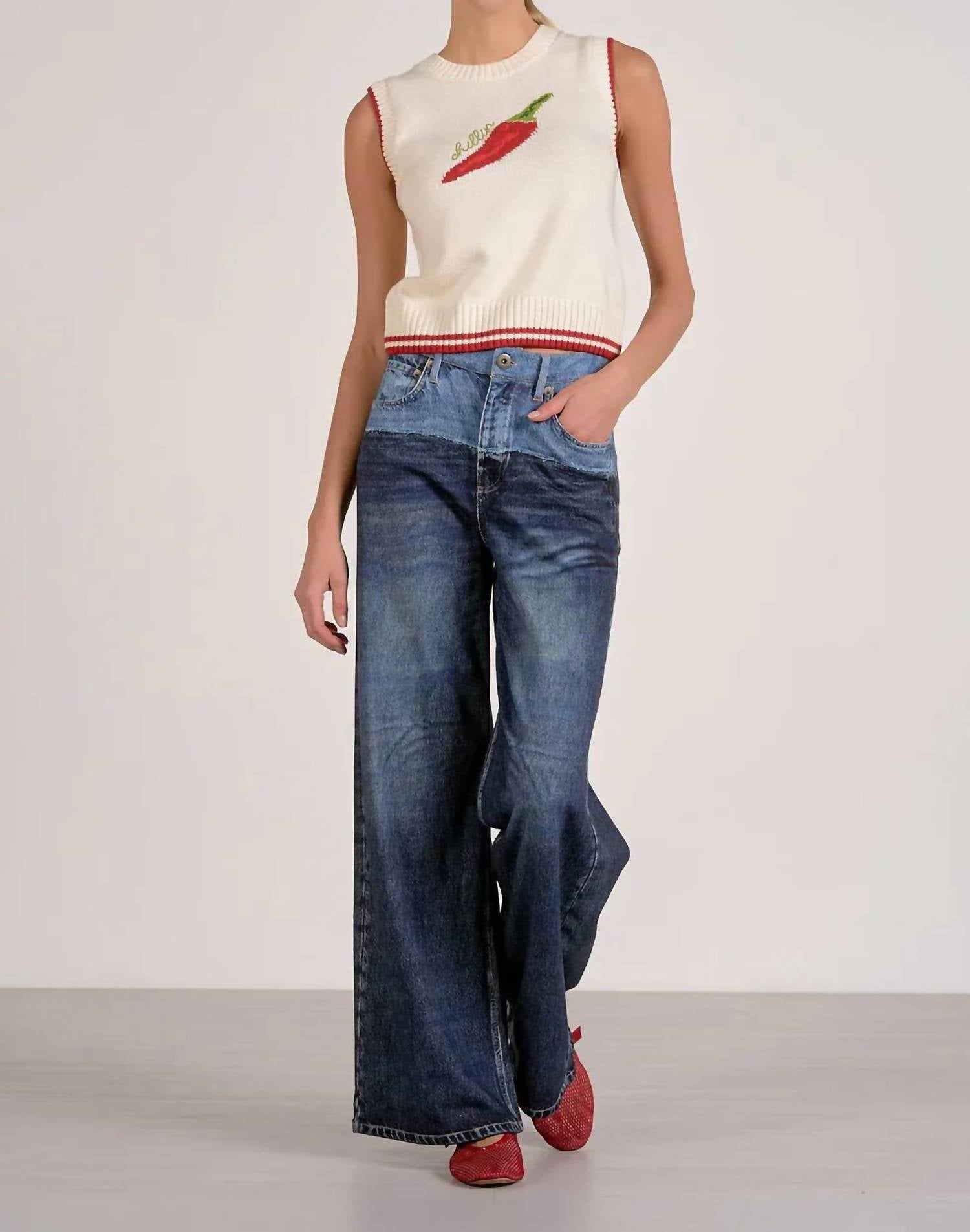 Elan - Pepper Sleeveless Sweater