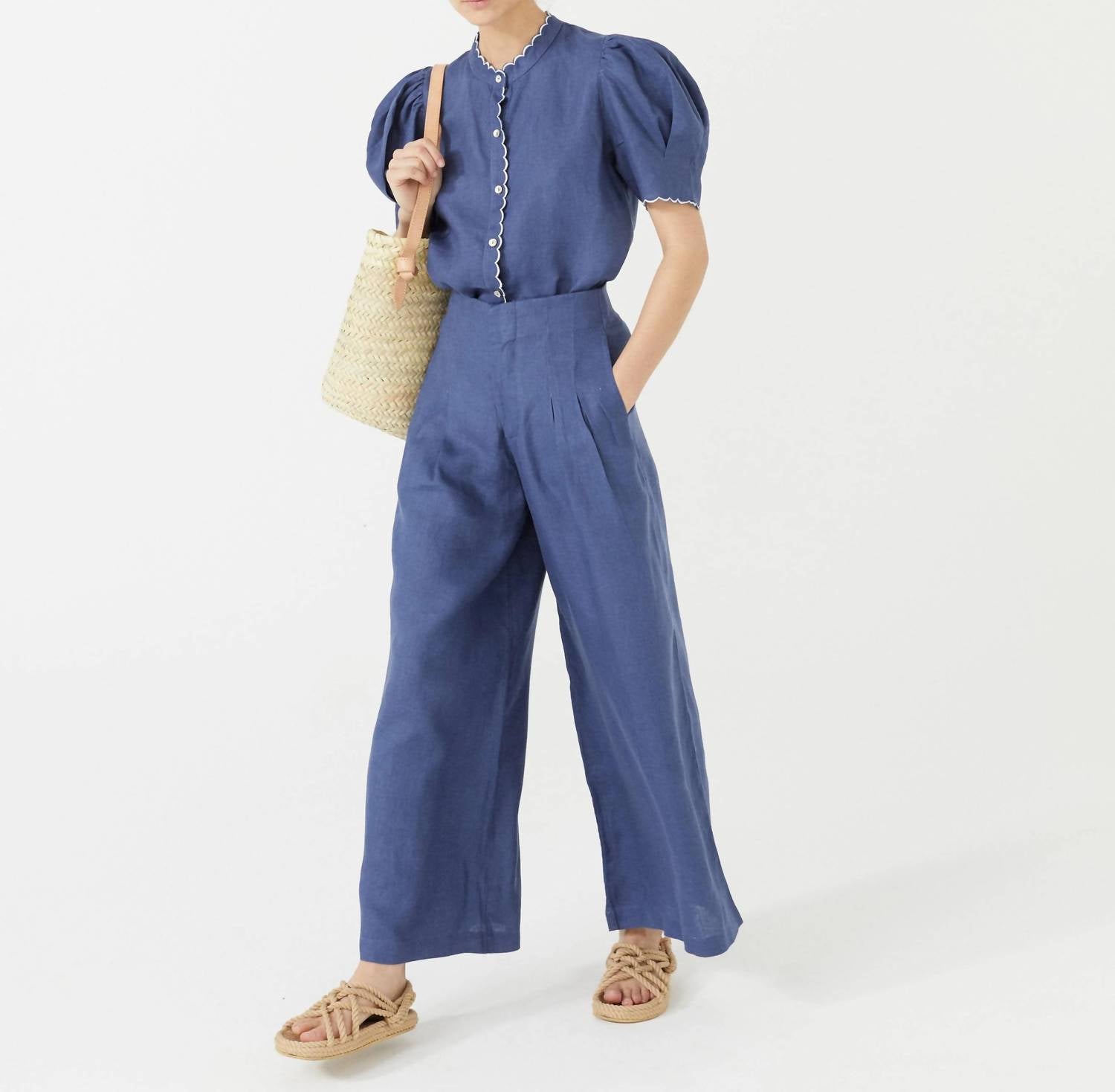 Lanhtropy - Culotte Linen Pant