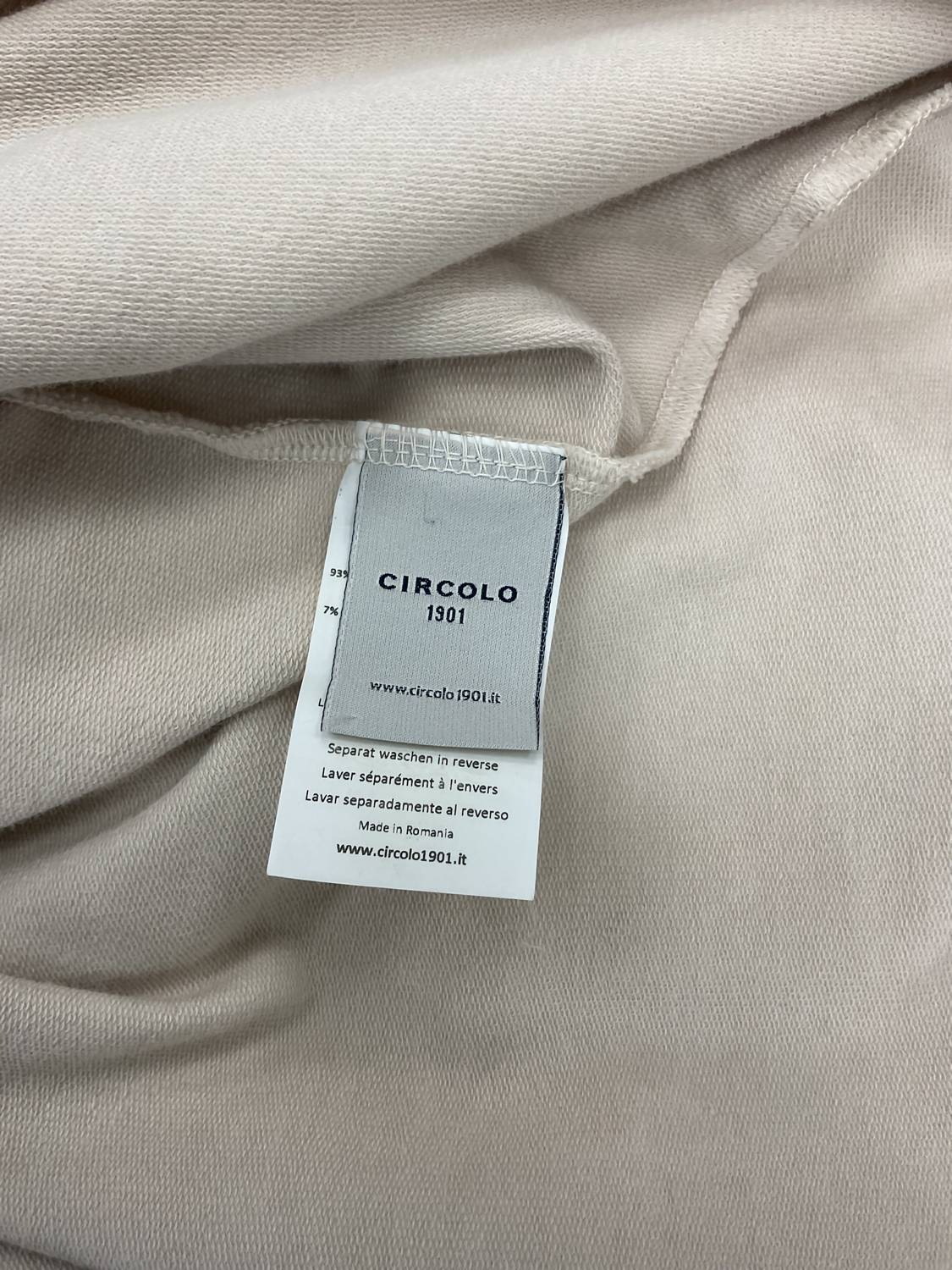 Circolo 1901 - LIGHT BEIGE SHORT SLEEVE CASUAL DRESS