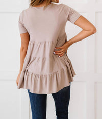 Zenana - Tiered Babydoll Tee