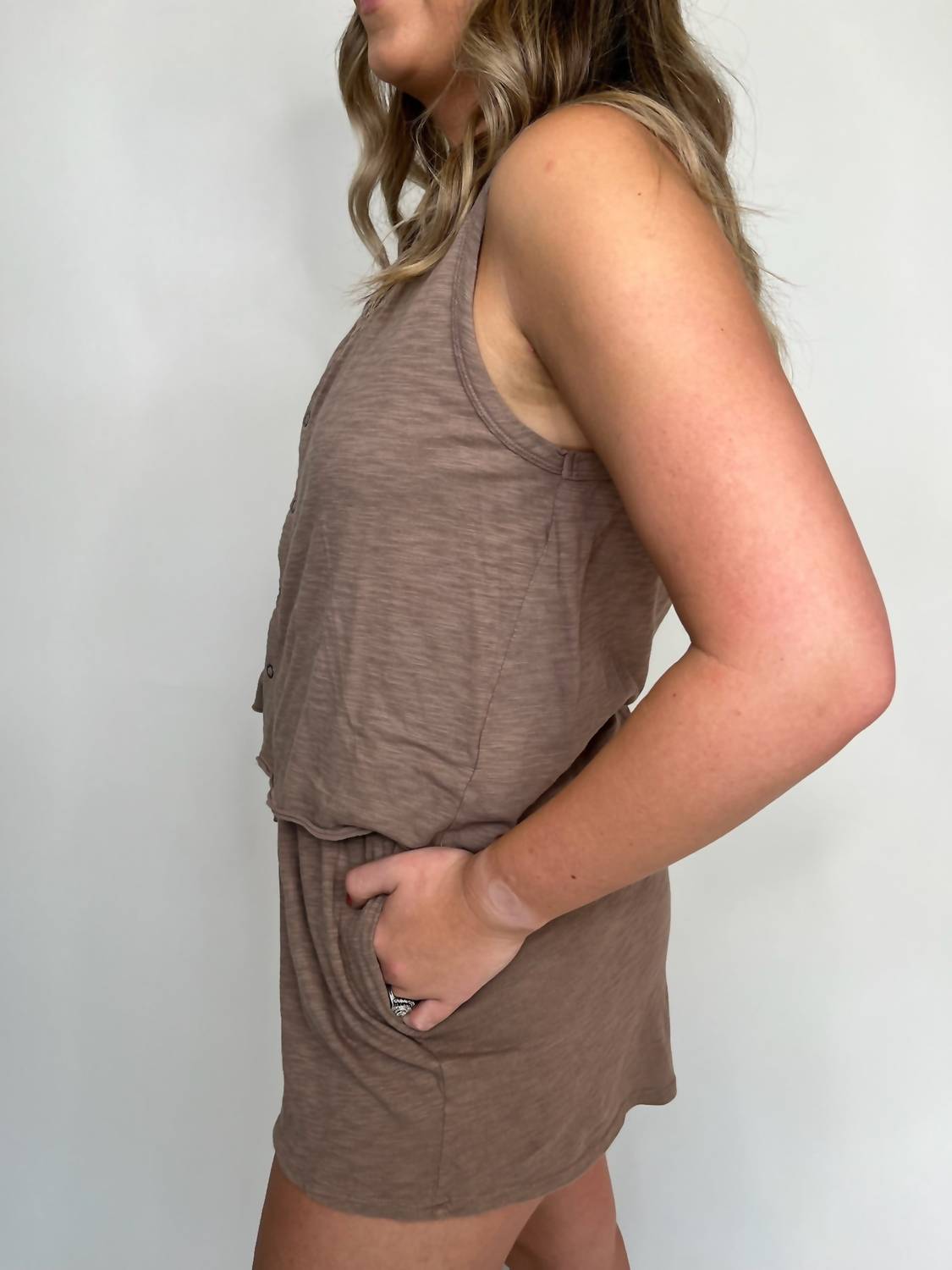 Bobi - Cropped Snap Tank Top