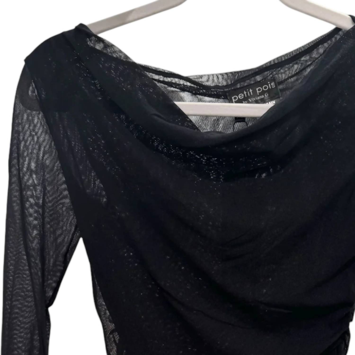 Petit Pois By Viviana G - Shirred Cowl Neck Top