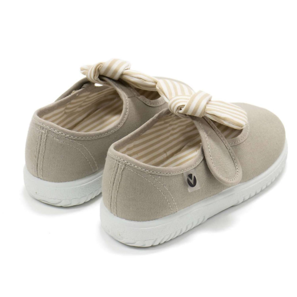 Victoria - Girls' Slip On Canvas Bow Shoes