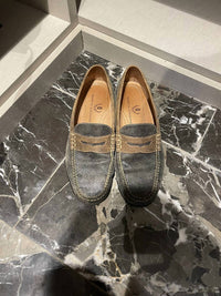 Martin Dingman Men's Bill Water Repellent Penny Loafers in camo - men's loafer