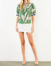 Thml - Carolina Geometric Print Top