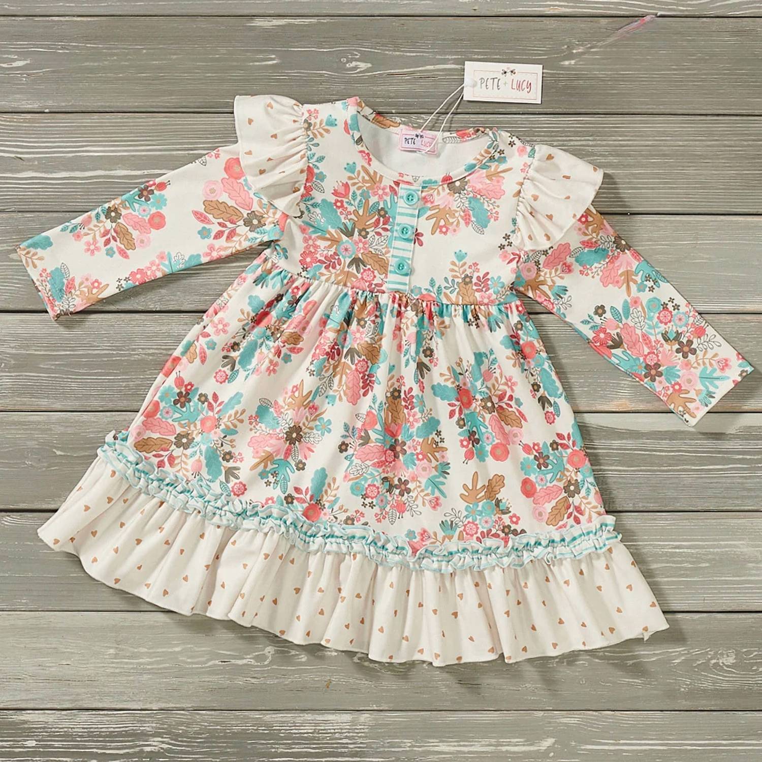 Pete + Lucy - Girls Bunch Of Flowers Dress