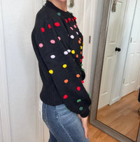 Davi & Dani - Pansy Pom Pom Sweater