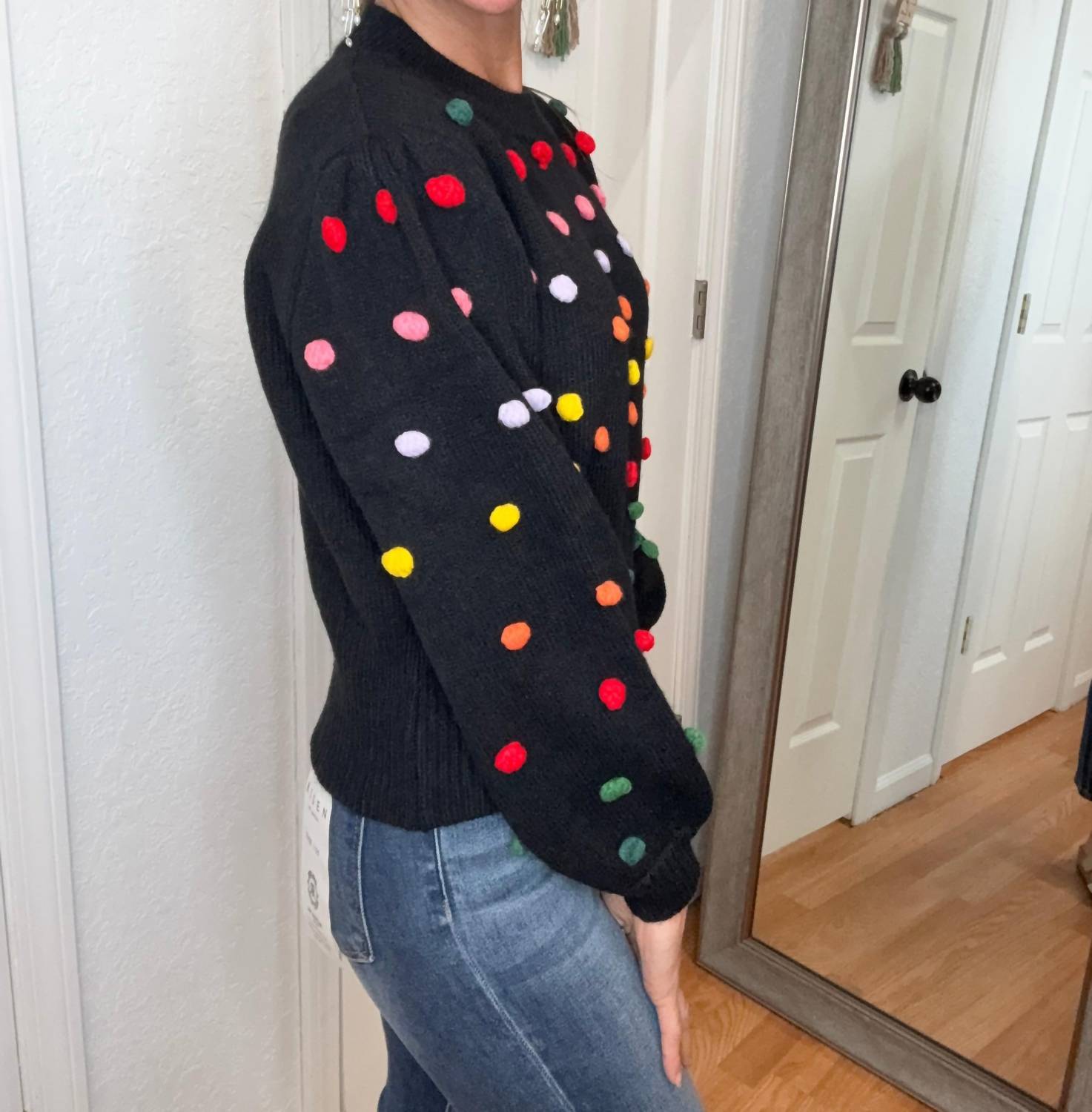 Davi & Dani - Pansy Pom Pom Sweater