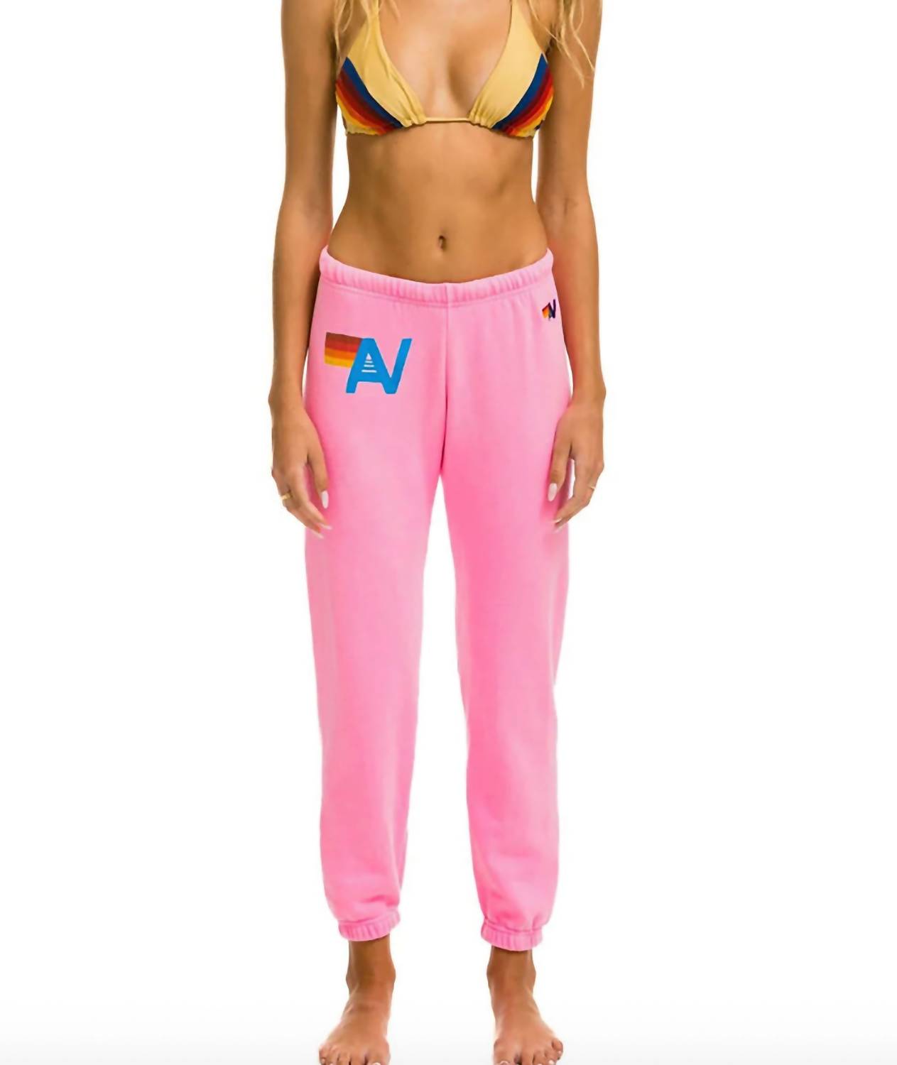 Aviator Nation - Stripe Logo Sweatpants