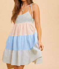 Hem & Thread - Brynn Tiered Seersucker Dress