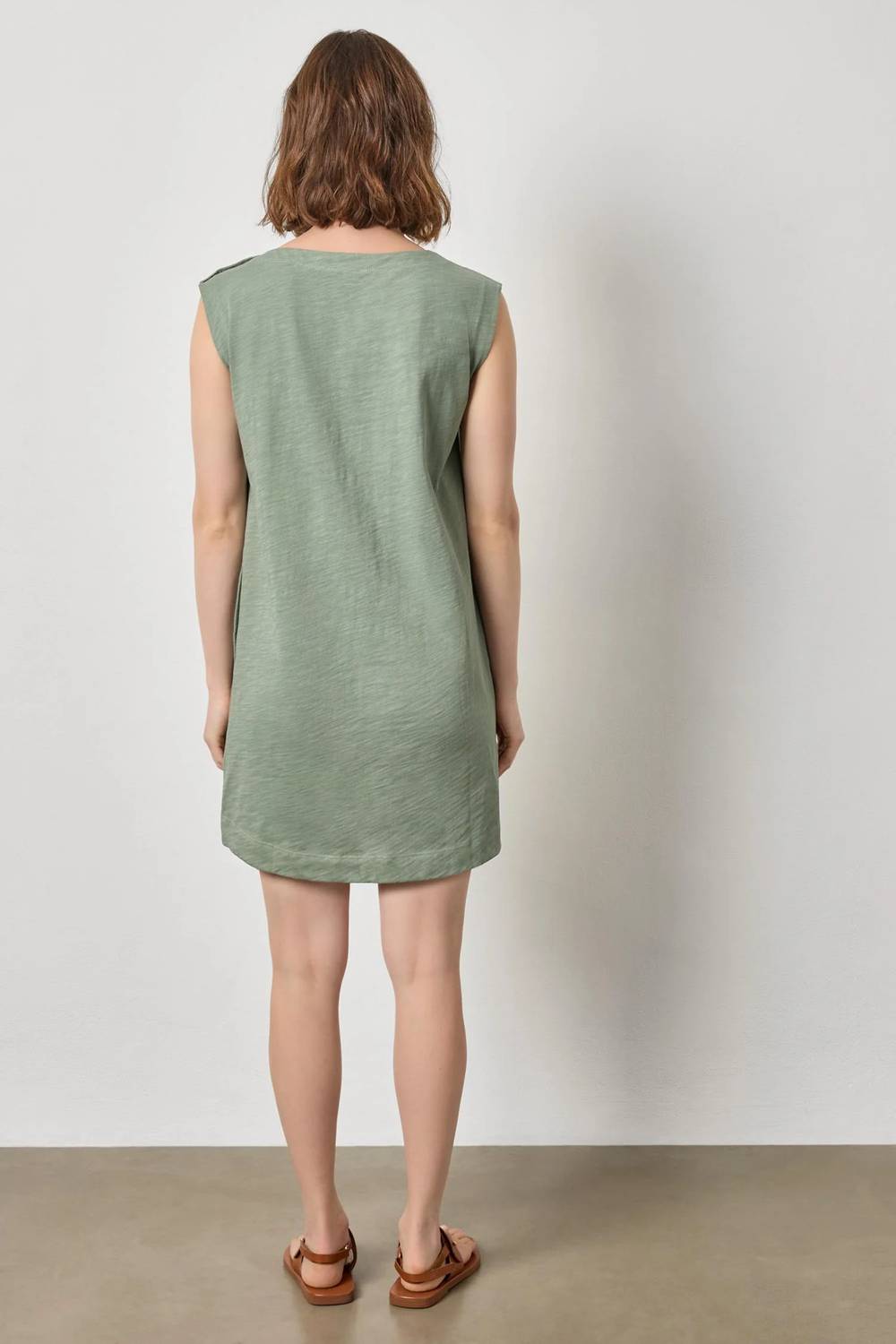 Lilla P - Snap Shoulder Boatneck Dress