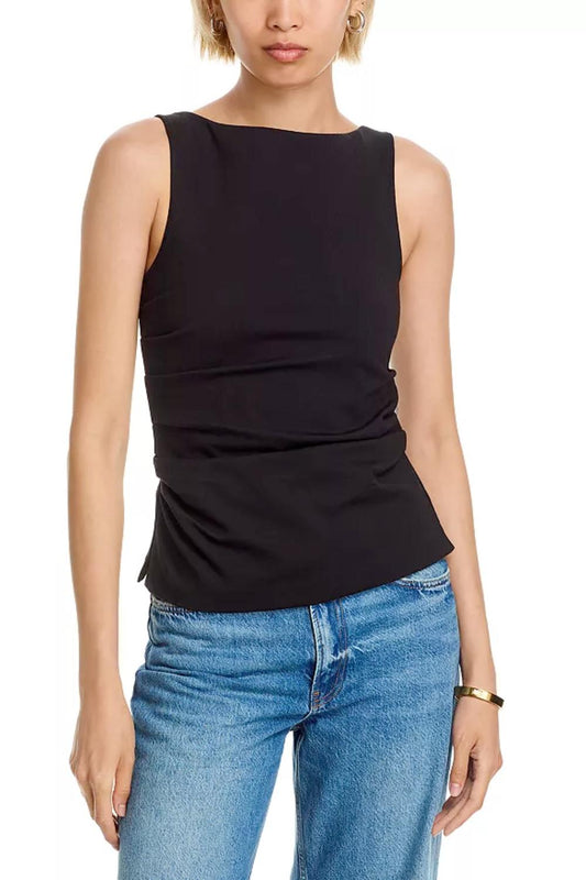 Rag & Bone - Irina Ponte Shirred Tank Top