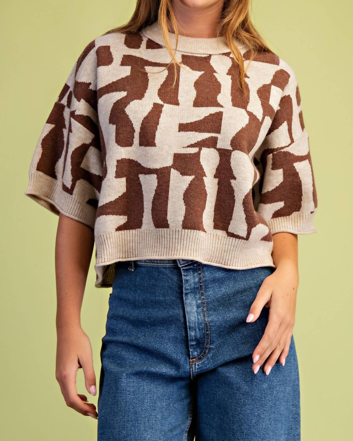 Gigio - Geometric Print Sweater