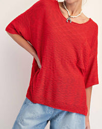 Easel - Loose Knit Sweater Tunic
