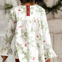 Burt'S Bees - Holiday Snowflakes Organic Tunic And Pants Set