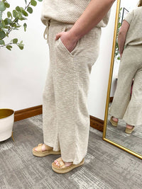 See And Be Seen - Textured Wide Leg Pants